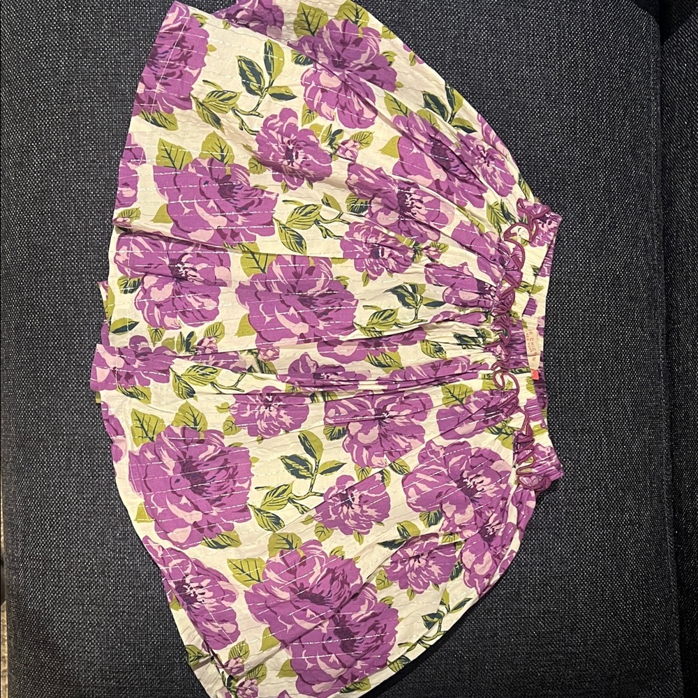 Pink Chicken Purple Floral Allie Skirt